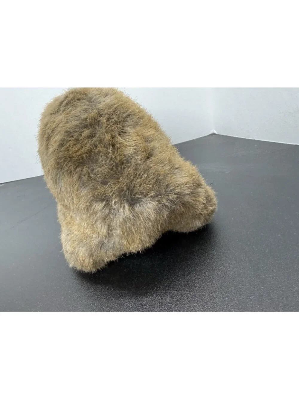Vintage Handmade Australian Wombat Realistic Fur Plush Animal 10 Inch Brown